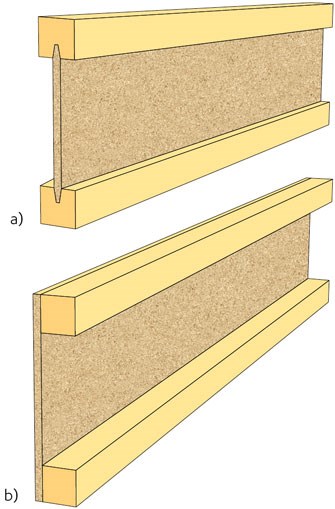 25 1/2"  H Clips for plywood sheeting butt joints over unsupported areas + + 