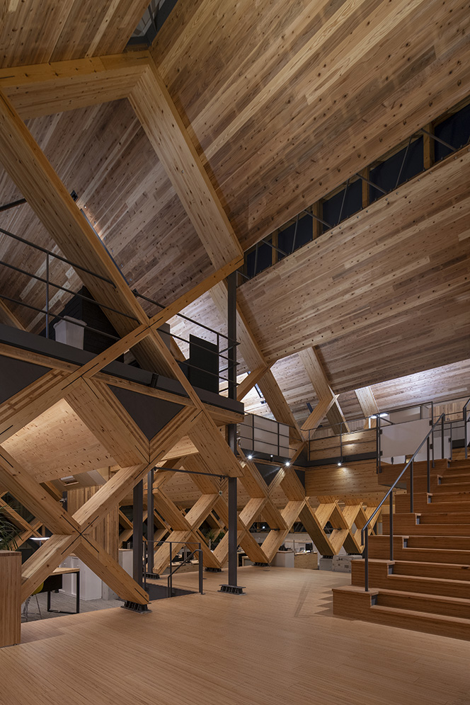 Exposed frame breaks up space - Trä magazine