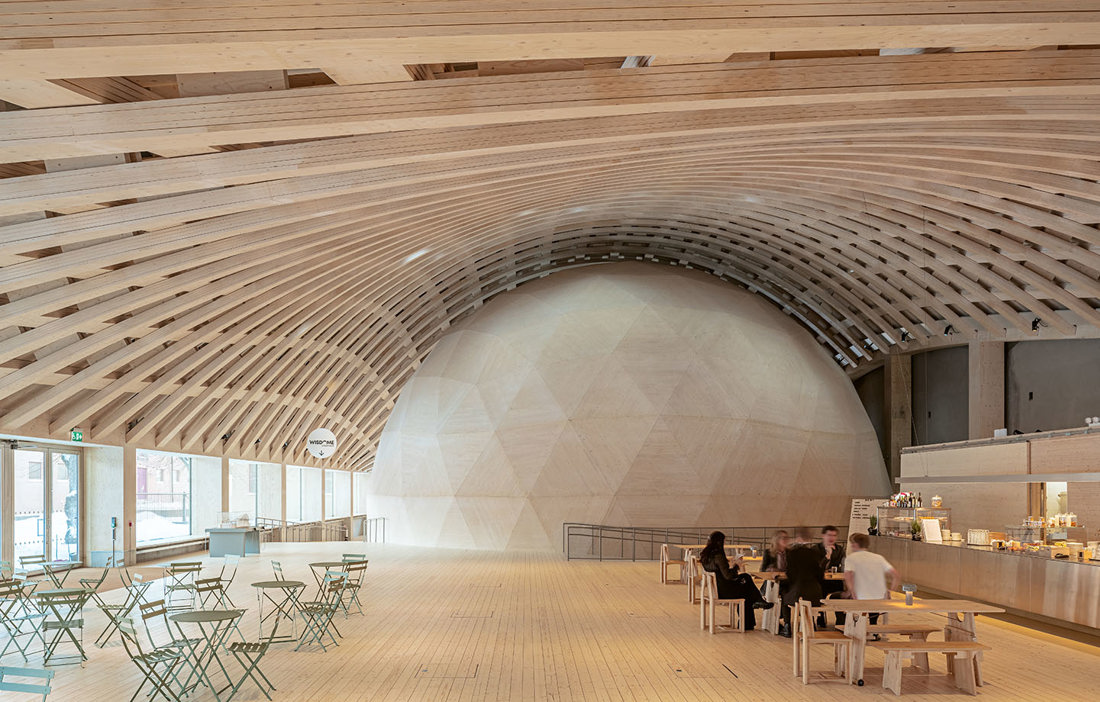 Wooden hall for visions and knowledge - Swedish Wood