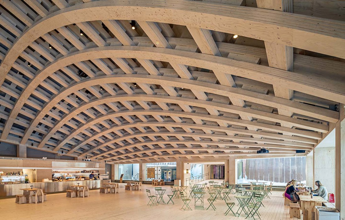 Wooden hall for visions and knowledge - Swedish Wood
